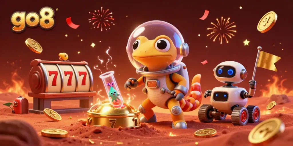 Engage in thrilling slots and jackpots at go8 with vibrant cosmic casino adventure.