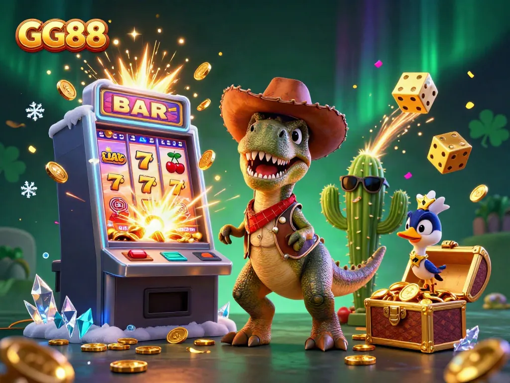 Experience thrilling gaming adventures with GG88's vibrant casino excitement featuring dynamic characters and games.
