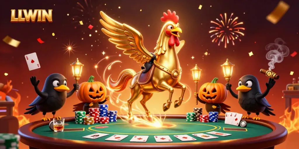 LLWIN captures the thrill of casino gaming with dynamic characters and vivid casino elements.