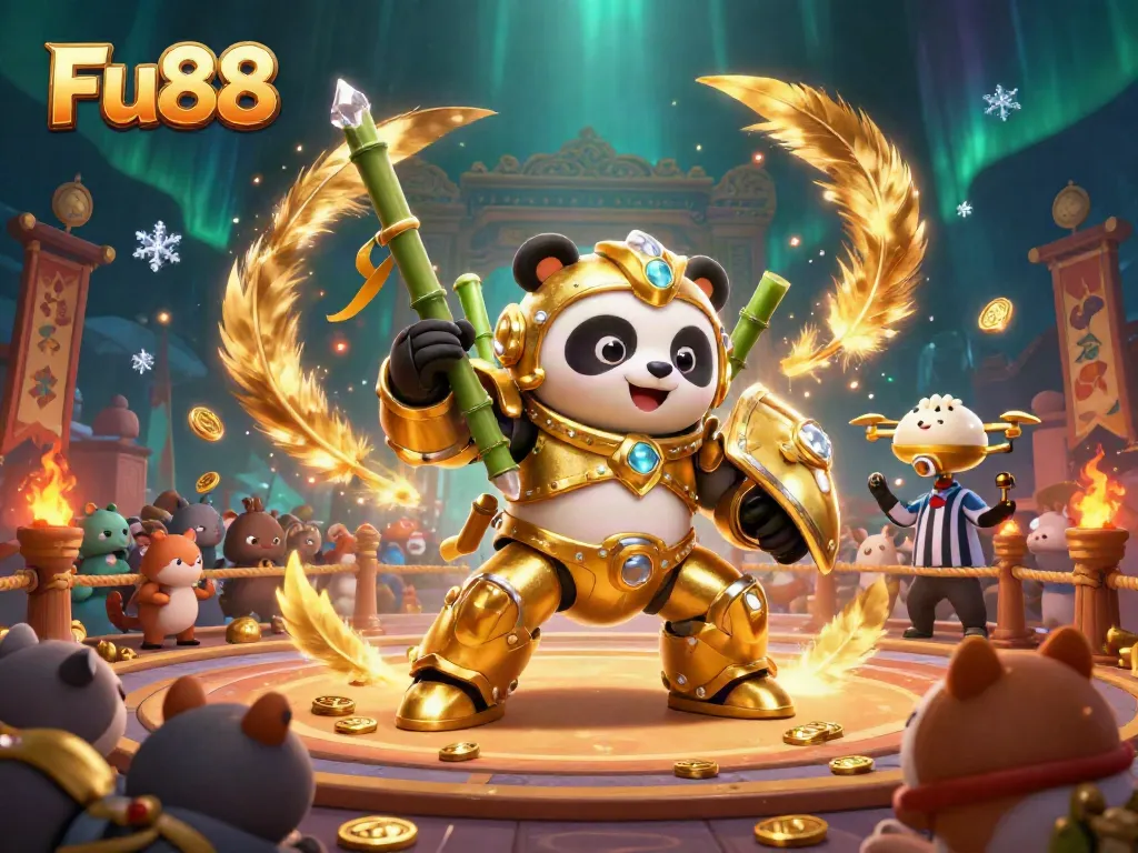 Engage with the exciting Fu88 casino game featuring colorful animated characters in a lively arena.
